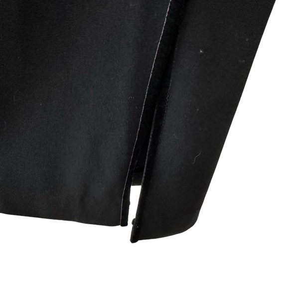 Max Studio Black Flat Front Tuxedo Pants, Velvet Side Stripe, size 8 - Picture 5 of 11